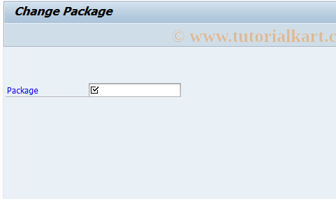 SAP TCode J3GPAKET2 - Change Package