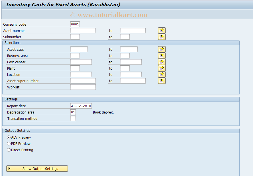 SAP TCode J5KFHLFOS5 - Accounting of Fixed Assets