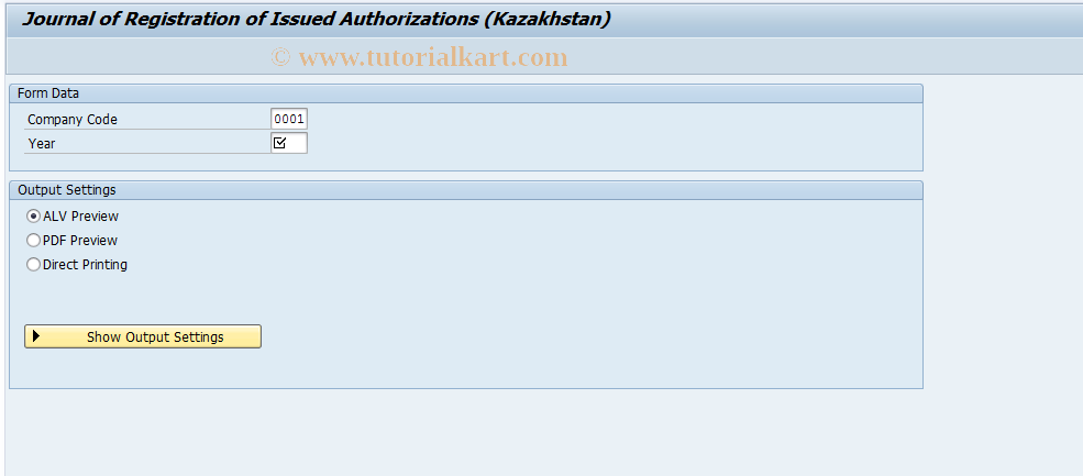 SAP TCode J5KMHLFTMZ2 - Registration of Authorizations