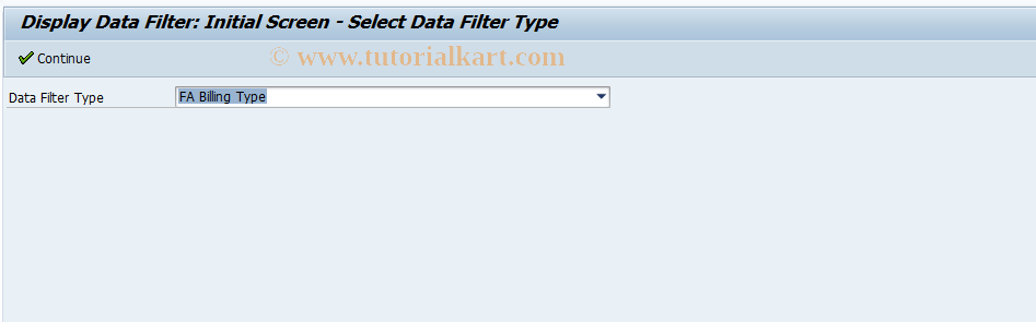SAP TCode J7LCD - REA Customer : Data Filter Key