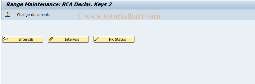 SAP TCode J7LN2 - REA Number Ranges: Declaration Key 2