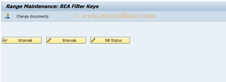 SAP TCode J7LN3 - REA Number Ranges: Data Filter