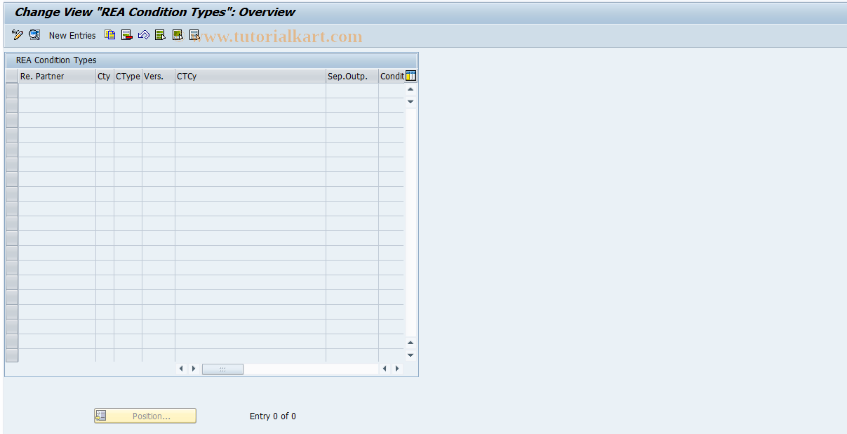 SAP TCode J7LRRE711000137 - REA Change Condition Types