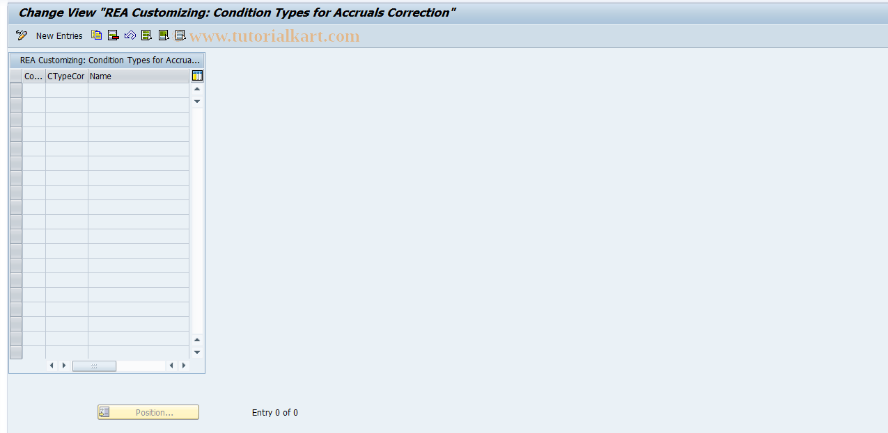 SAP TCode J7LRREN11000167 - IMG Activity: Assign Conditions