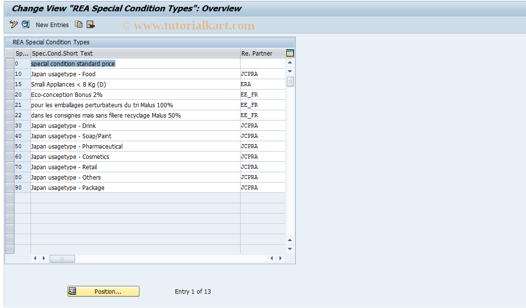 SAP TCode J7LRREN11000175 - IMG Activity: J_7L_REA_SOKOA