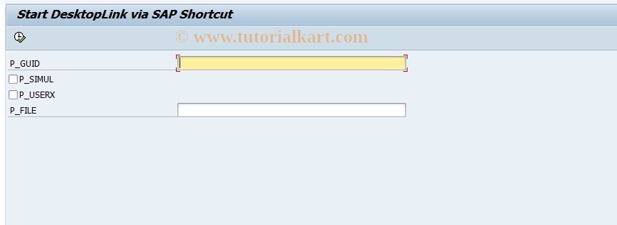 SAP TCode J8A8 - IXOS-DesktopLink via SAP SHORTCUT