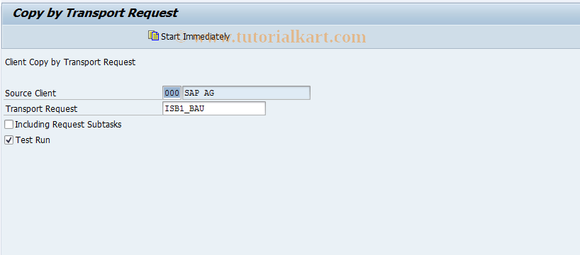 SAP TCode JBCB - Sample Customizing-Non-Int.Positions