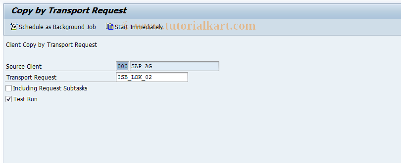 SAP TCode JBCI - Delta Customizing - Loans