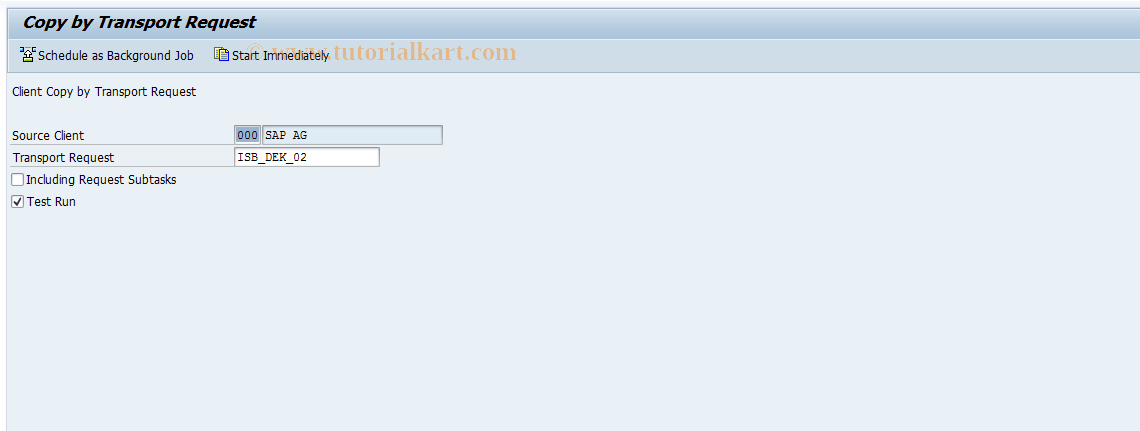 SAP TCode JBCJ - Delta Customizing - Derivatives