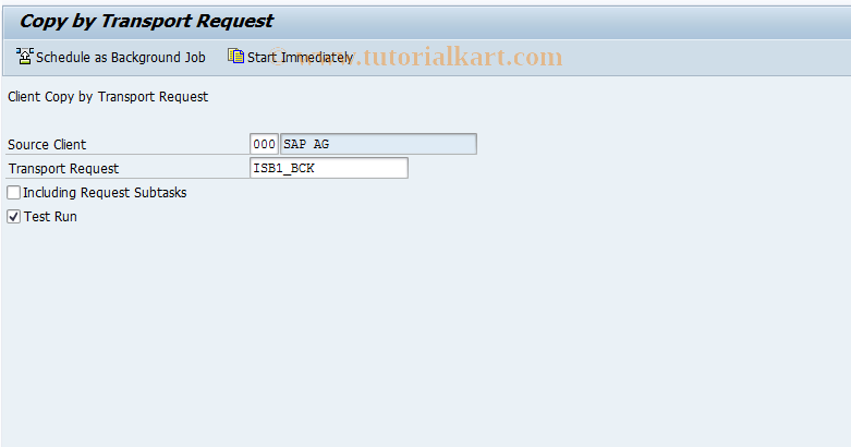 SAP TCode JBCO - Sample Customizing: Volumen Costing