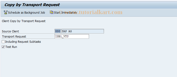 SAP TCode JBCQ - Customizing: Variant Transaction Not Critical