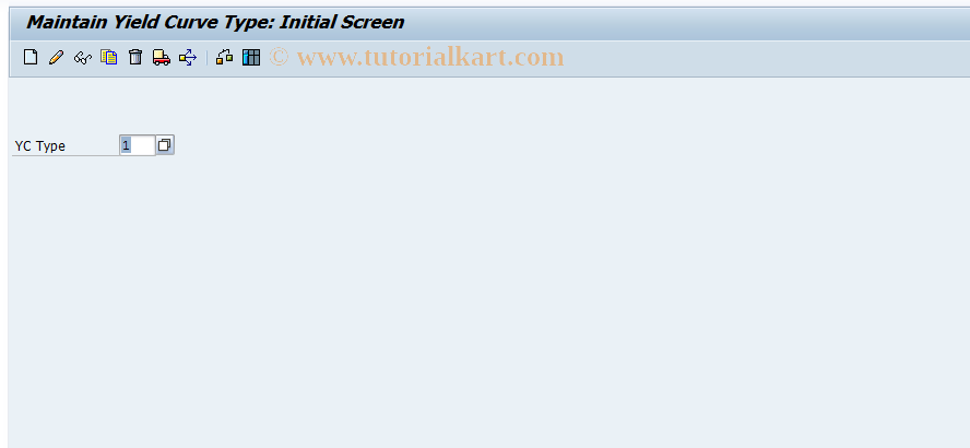 SAP TCode JBGK - Maintain Yield Curve Types