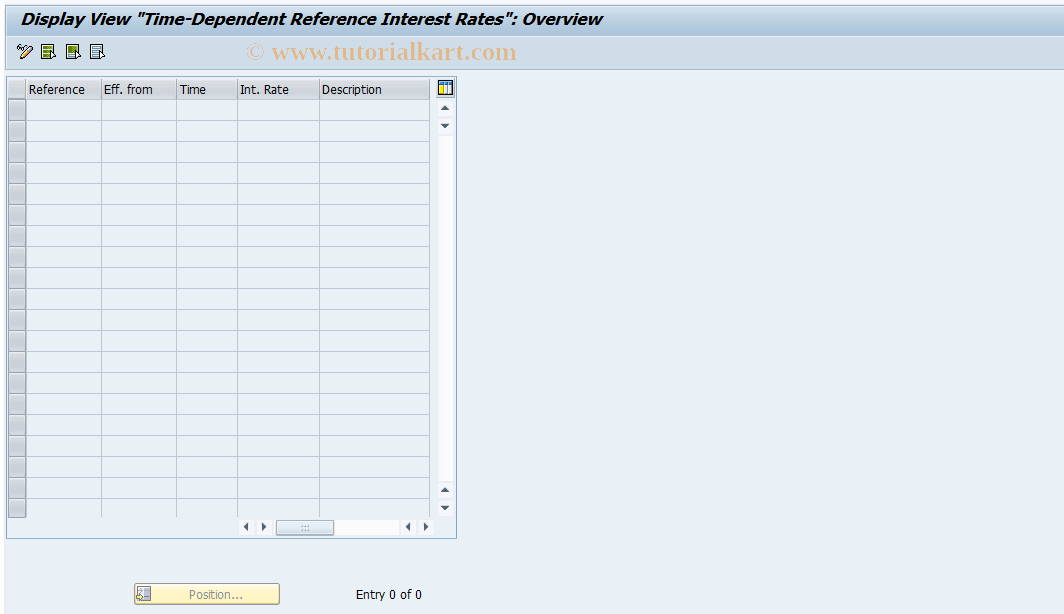 SAP TCode JBIRMTD - Goto time-dependent int. rate. maint