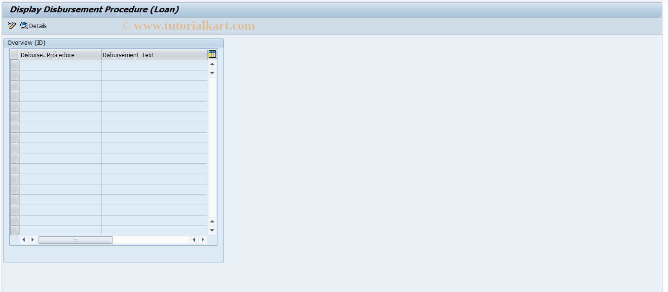 SAP TCode JBM2 - Maintenance Transact. Disbursements