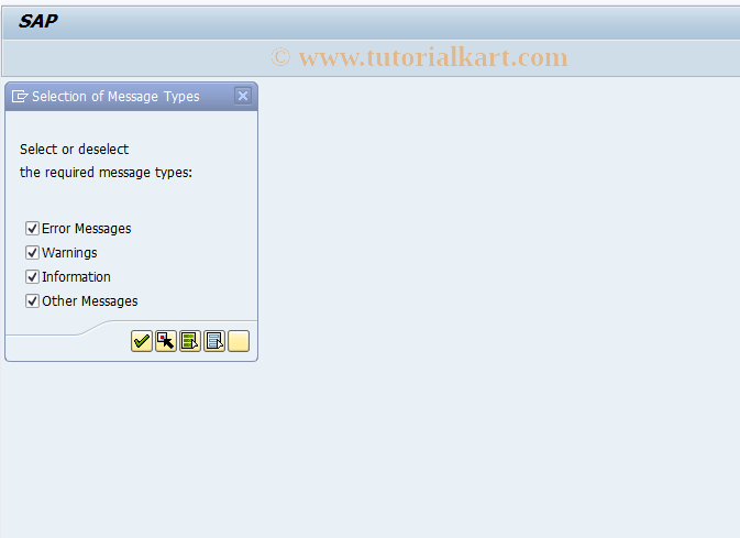 SAP TCode JBMS - Set filter for messages