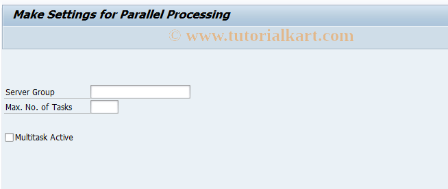 SAP TCode JBMT - Multitasking Maintenance