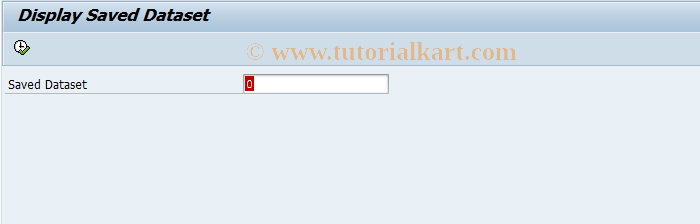 SAP TCode JBR2 - Display Saved Data