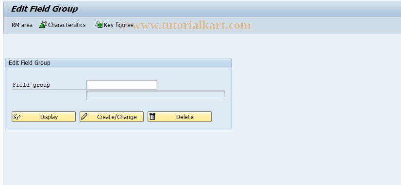 SAP TCode JBRFG - Edit field groups