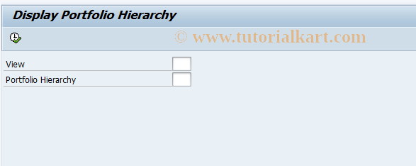 SAP TCode JBRKA - Display Portfolio Hierarchy (old)