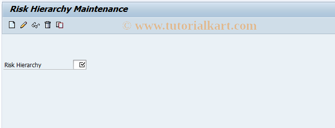 SAP TCode JBRR - Maintain Risk Hierarchy