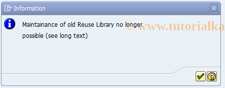 SAP TCode JBRUM - Banking Reuse Library Maintenance