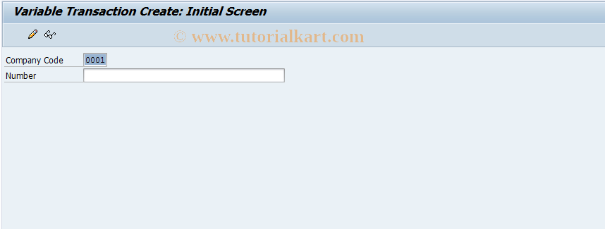 SAP TCode JBVTCR - Create Variable Transaction