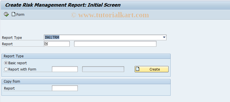SAP TCode JBW1 - Create Report