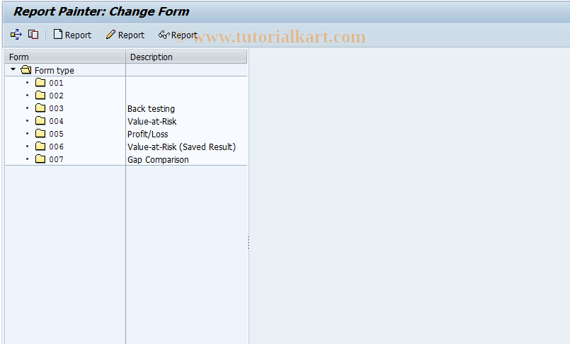 SAP TCode JBW5 - Change Form