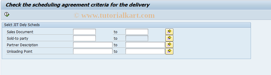 SAP TCode JITO - Check Delivery Combination