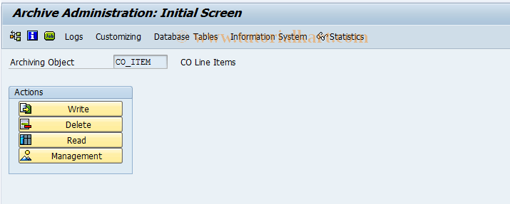 SAP TCode KA16 - CO Line Items