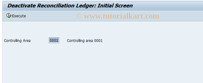 SAP TCode KALB - Deactivate Reconciliation Ledger