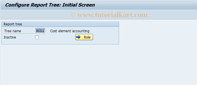 SAP TCode KALN - Report Tree: Maintenance Reconcil. Ledger