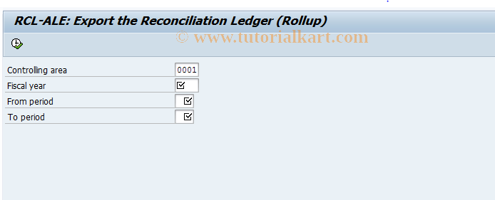 SAP TCode KALO - Export Reconcil. Ledger (Rollup)