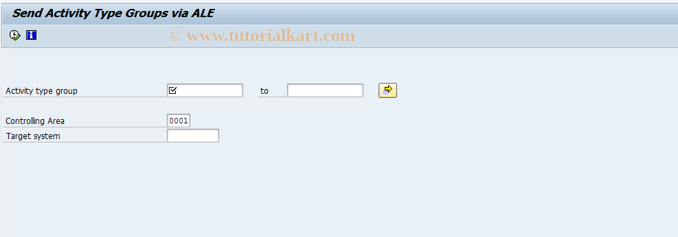 SAP TCode KAVD - Send Activity Type Group