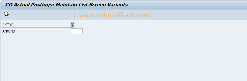 SAP TCode KBC0 - Maintain list of screen variants