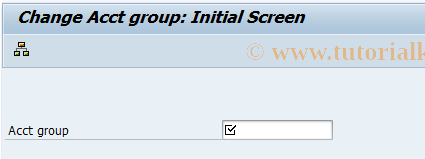 SAP TCode KDH2 - Change Account Group