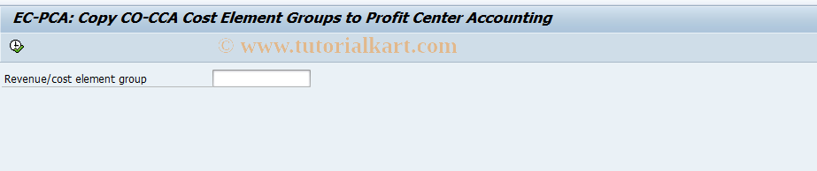 SAP TCode KE61 - EC-PCA: Cost group CCSS to GLTPC