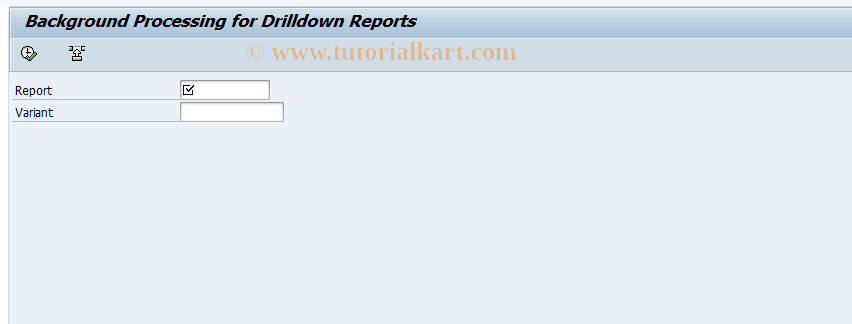 SAP TCode KE8B - EC-PCA: Drill-Down Reporting, Bckgd