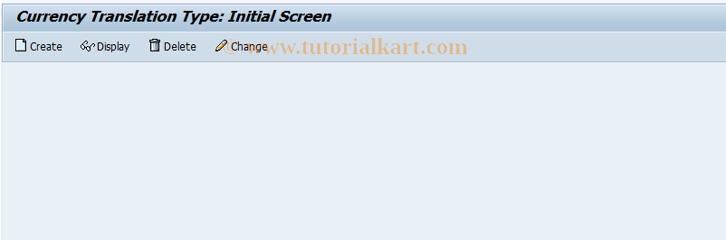 SAP TCode KE8C - EC-PCA: Maintain Currency Transl.