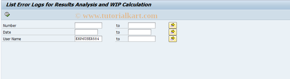 SAP TCode KKAL - Results Analysis: Display Log