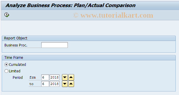 SAP TCode KKBC_BPR - Analyze Business Process