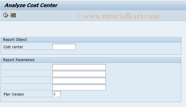 SAP TCode KKBC_KST - Analyze Cost Center