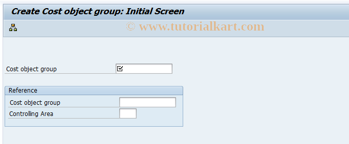 SAP TCode KKH1 - Create Cost Object Group