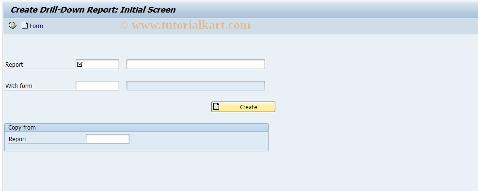 SAP TCode KKML1 - Create Drilldown Report