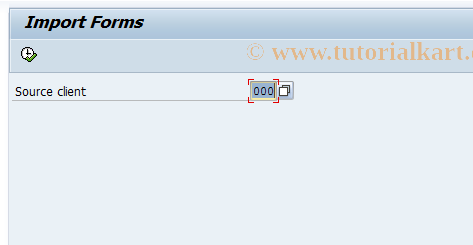 SAP TCode KKMLK - Client Copy of Forms