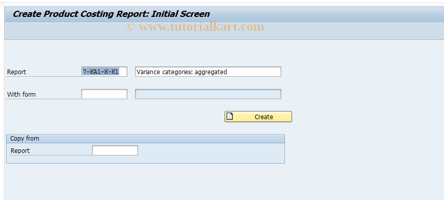 SAP TCode KKO1 - Create Drilldown Report