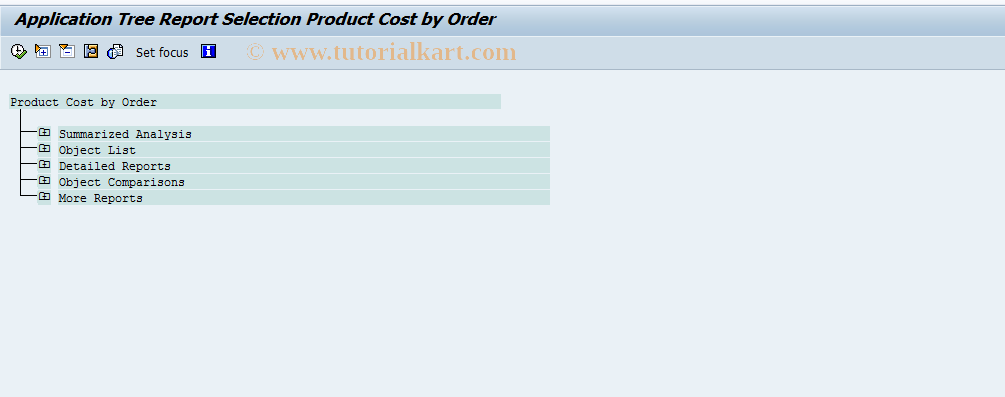 SAP TCode KKSB - Start Selected Reports