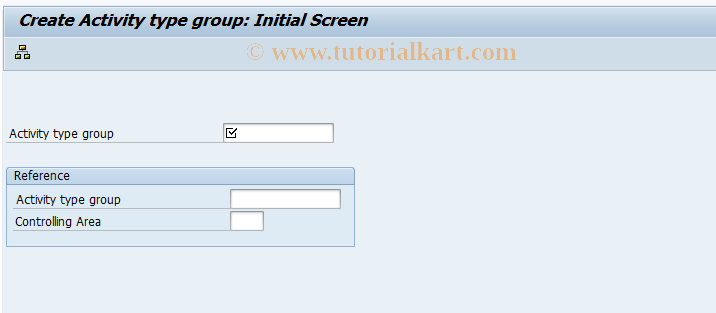 SAP TCode KLH1 - Create Activity Type Group