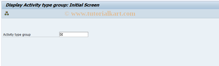 SAP TCode KLH3 - Display Activity Type Group