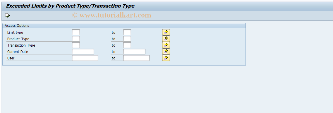 SAP TCode KLLE - Overview: Exceeded Limits